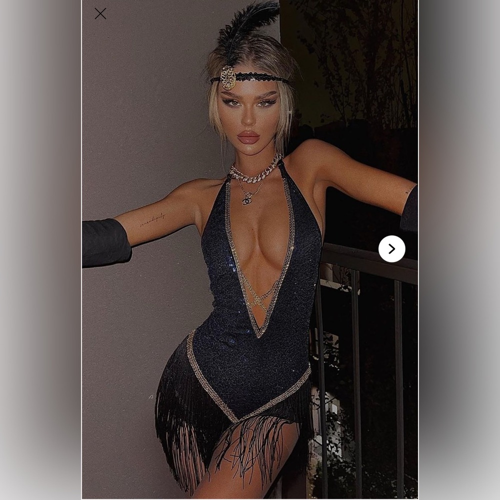 Sexy flapper halloween costume